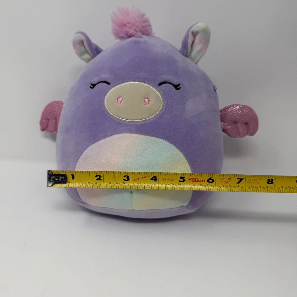 Squishmallows Delilah Purple Hippo Pegasus 8 Inch Plush Stuffed Animal Toy 8